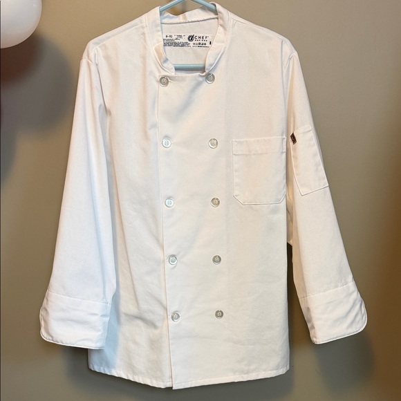 White Double Breasted Chef Coat - Picture 1 of 4